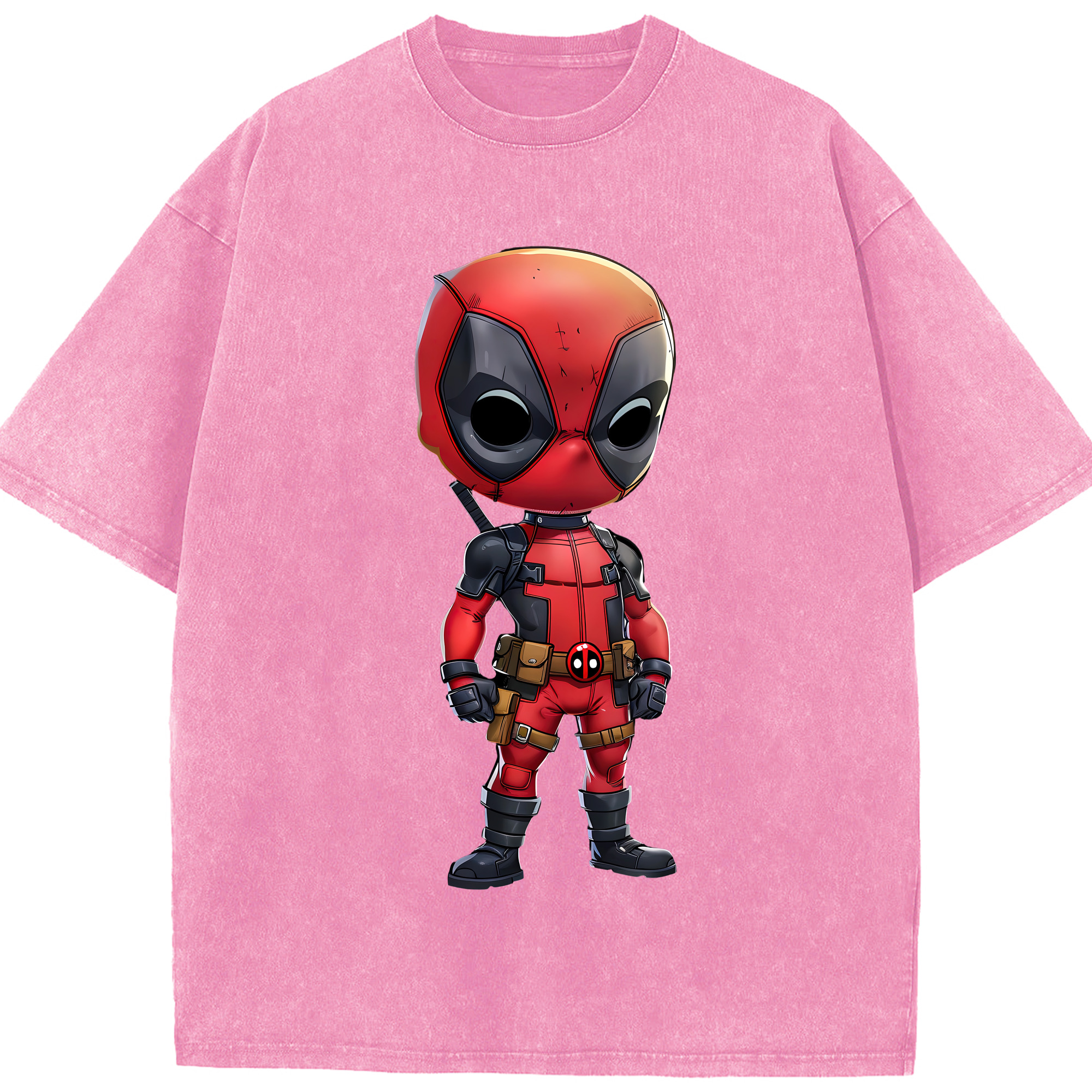 （画像用） Deadpool デッドプール 綿100% ヴィンテージ風 半袖Tシャツ（フロントプリント）